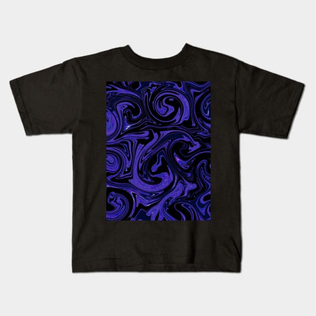 Purple storm Kids T-Shirt by Sinmara